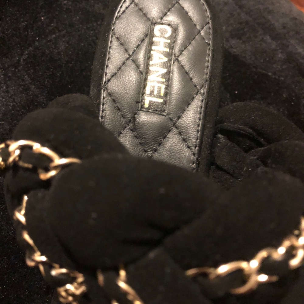 Chanel goatskin muelles gold chain - Picture 5 of 6
